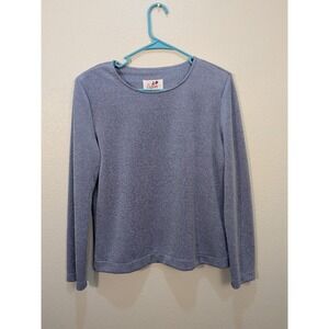 Caron Callahan Women's Blue Structured Blouse Size 8